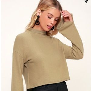 Project Social T mock neck sweater💛